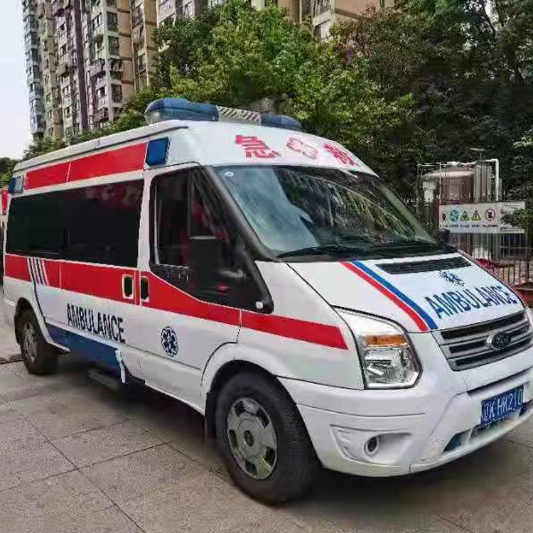 新竹镇长途救护车护送病人返乡